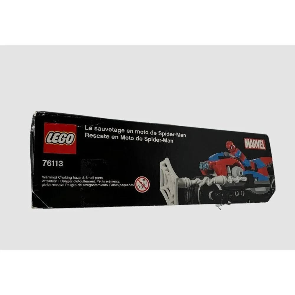 EMPTY BOX ONLY - LEGO 76113 Marvel Super Heroes Spider-Man Bike Rescue (235 pcs)